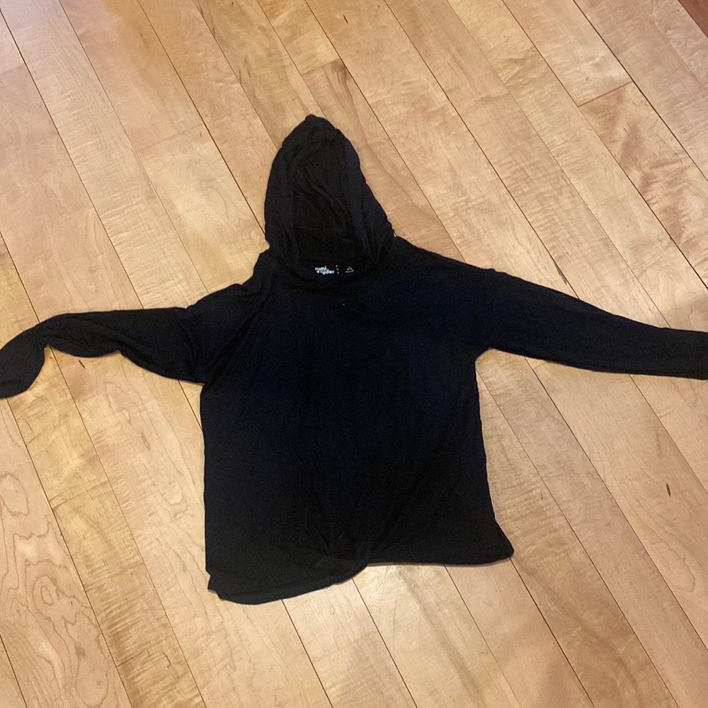 Black long sleeve with hood